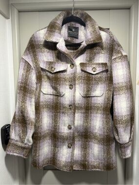 NWT bagatelle Lavender and Brown Plaid Teddy Shocker